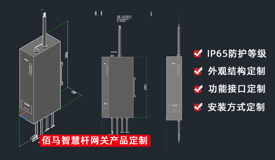 综合杆网关结构外形定制.jpg