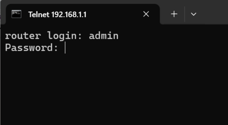 通过命令行登录网关