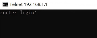 使用命令提示符访问网关后台