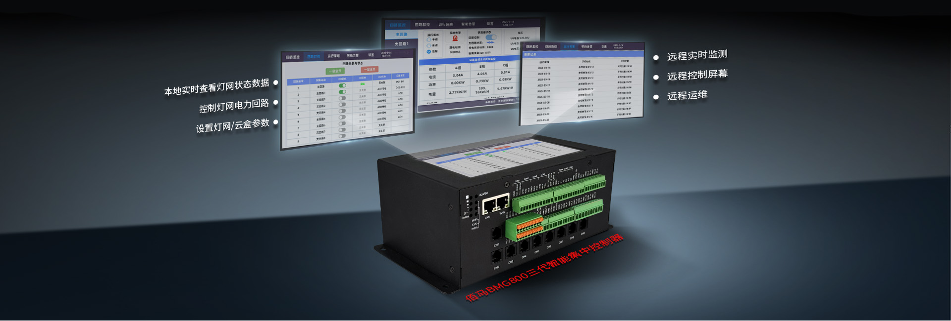 智能集中控制器触控显示功能