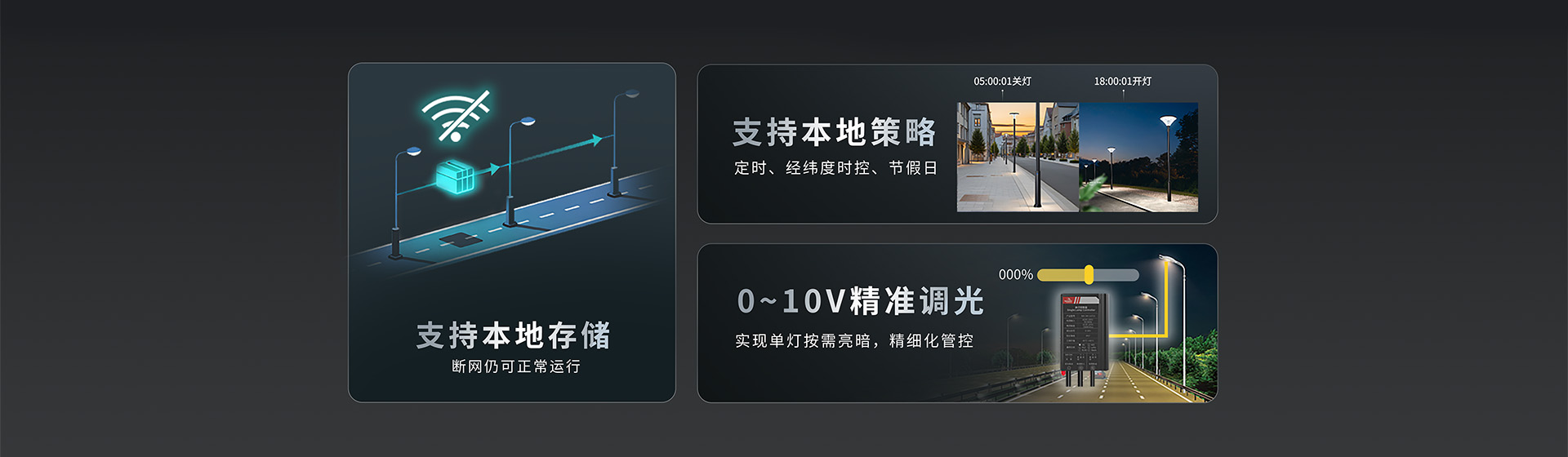 LoRa单灯控制器本地策略 + 精准调光