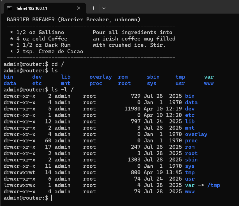 查询网关目录下文件