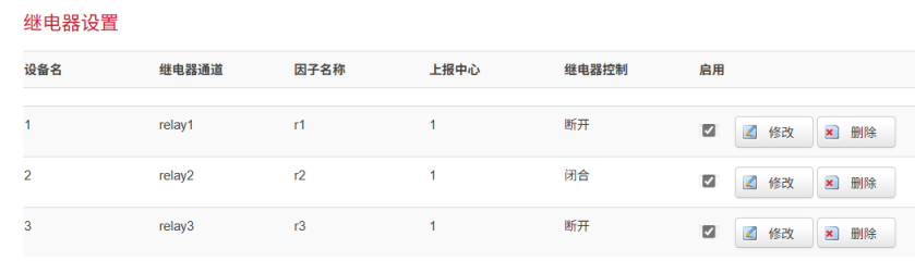 工业网关继电器设置