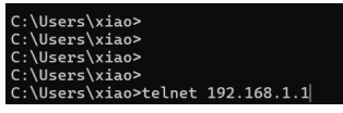 telnet登录到网关后台