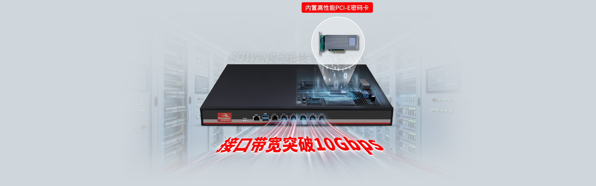 VPN网关内置高性能密码卡 VPN网关内置高性能密码卡